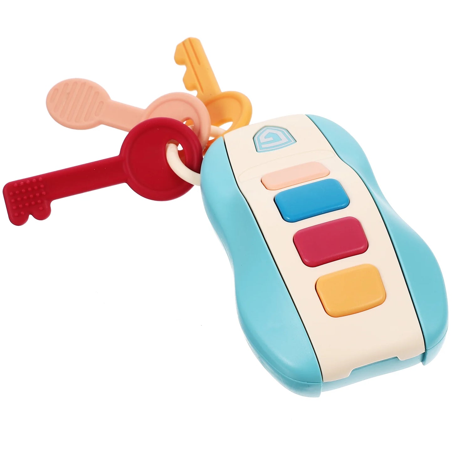 1Pc Remote Control Car Toy Simulation Car Key Musical Instrument Early Education Plaything Infant Vocal Toy Colorful Sound