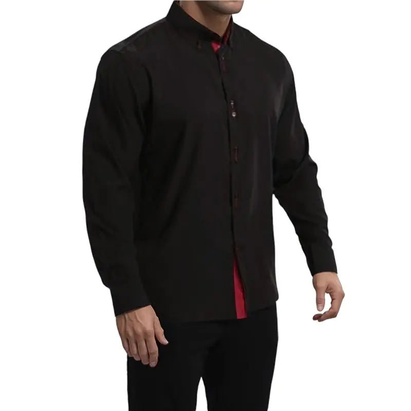 NEW-Mens Dress Shirts Regular Fit Long Sleeve Stretch Business Dress Shirts For Men