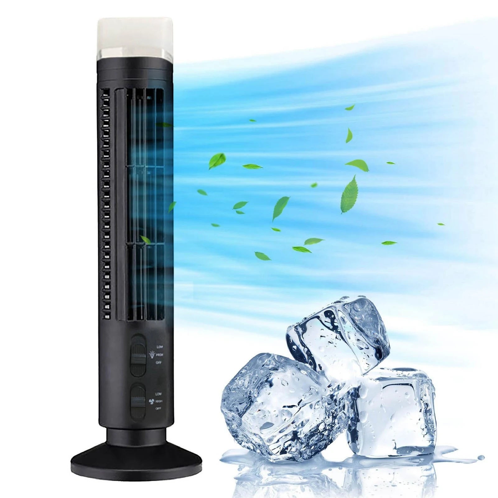 Portable USB Desktop Cooling Fan With Light Mute Bladeless Desk Fan For Home Bedroom/Office Compact Desktop