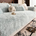 Winter Thicken Long Plush Sofa Cover Lamb Wool Sofa Cushion Non-slip Light Luxury Mat Чехол На Диван Без Боков Housse De Canapé
