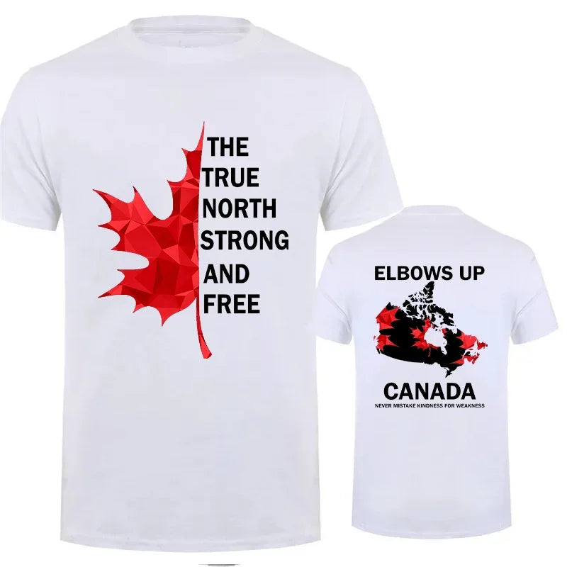 Elbows Up Canada Shirt True North Strong and Free Proud Canadian T-Shirt Canada Is Not for Sale Tees for Men Women Clothing