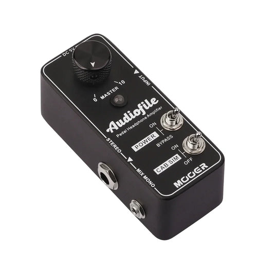MOOER Audiofile Guitar Effect Pedal Headphone Amplifier Built-in Analog Speaker Cabinet Simulation Electric Guitar Accessories