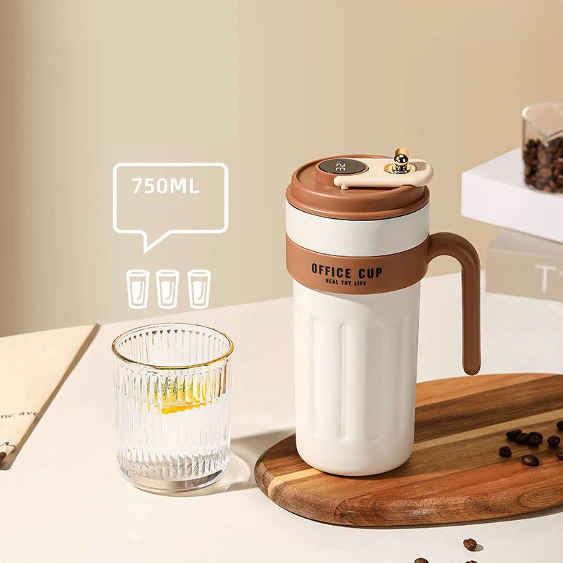 Xiaomi 650ml Smart Coffee Thermos Mugs Stainless Steel 316 Vacuum Flasks Temperature Display Portable Coffee Cups with Handgrip