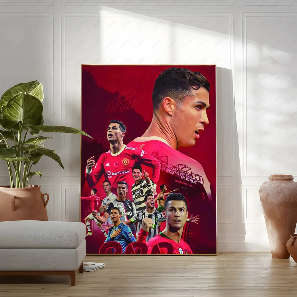 C-Cristiano R-Ronaldo CR7 Classic Vintage Poster Wall Art Painting Study Nordic Home Decor