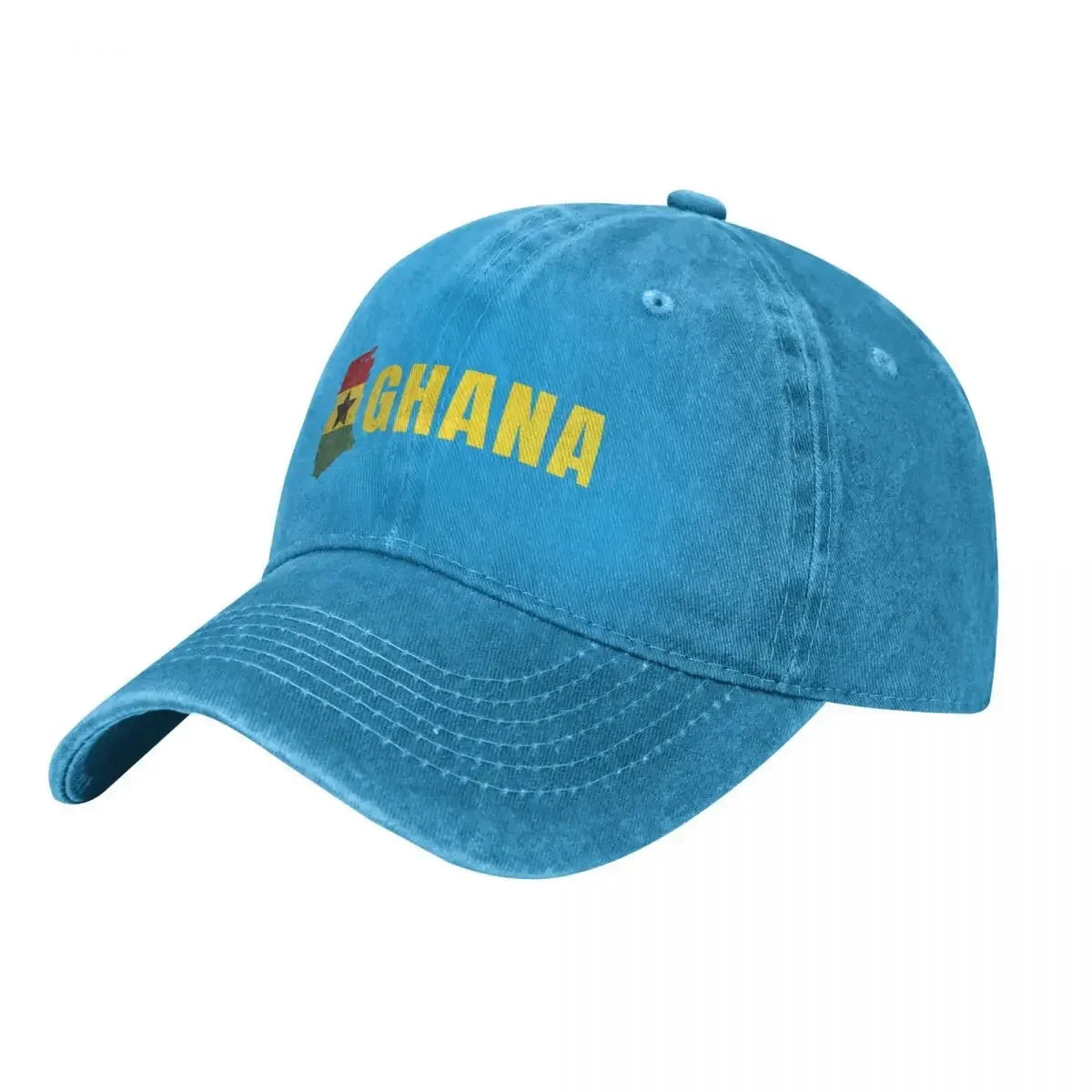 Ghana Holiday Baseball Cap birthday funny hat men's big size hat black Men Caps Women's