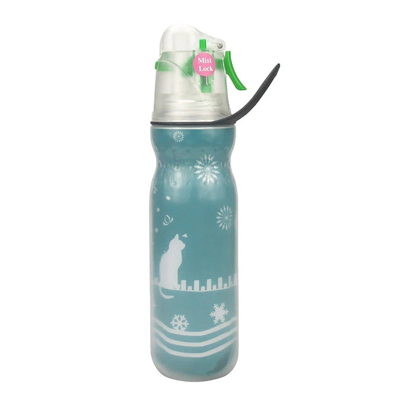 Cold Insulation Water Bottle, Bpa-free Sport Water Bottle, Great For Travel Outdoor Hiking, 16oz/20oz, Spray Cooling Cup Gifts