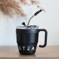 Coffee Cup Stainless Steel Insulated Cups Portable Cold Hot Drinks Water Cup Milk Mug with Straw Household Office Drinkware