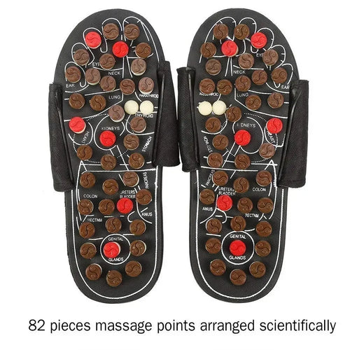 Foot Massage Slippers Silicone Sole Activation With Elastic Rubber Bumps Summer Sandals Suitable For Office Or Home Use