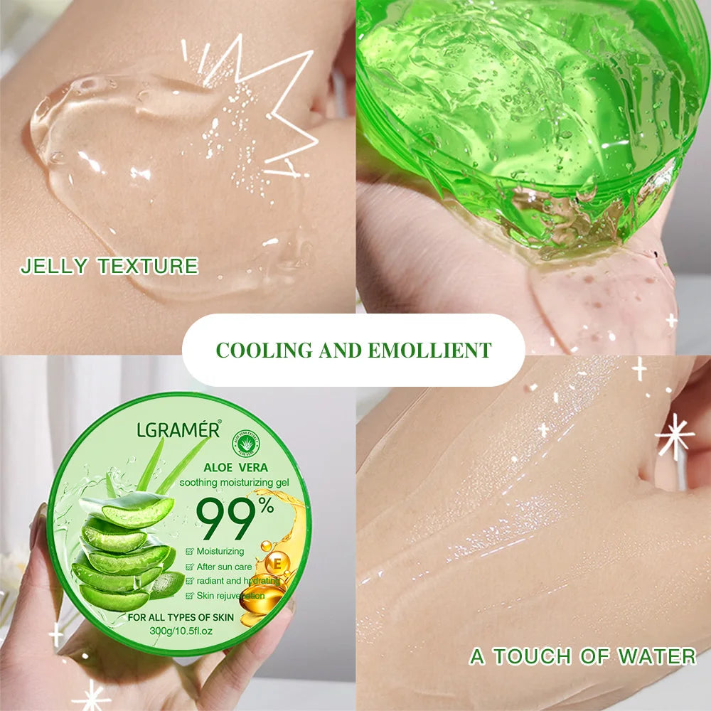 Moisturizing Aloe Vera Gel Refreshing Non Sticky Facial Care Facial Cream Wash Free Deep Nourishing Maintain Skin Aloe Vera Gum