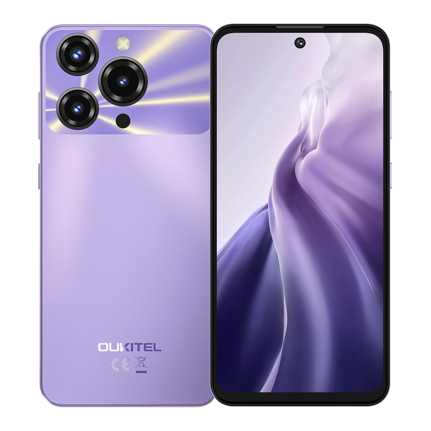 OUKITEL C69 Smartphone 6000mAh, 7.2” HD+ Large Screen 24GB(8+16)+256GB, 64MP Main Camera NFC Cellphone Android 15,120Hz,Dual 4G