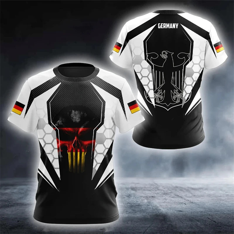 GERMANY T Shirt For Men German National Emblem Print T-shirts Ropa Hombre Summer O-neck Short-sleeved Tops Casual Unisex Tees