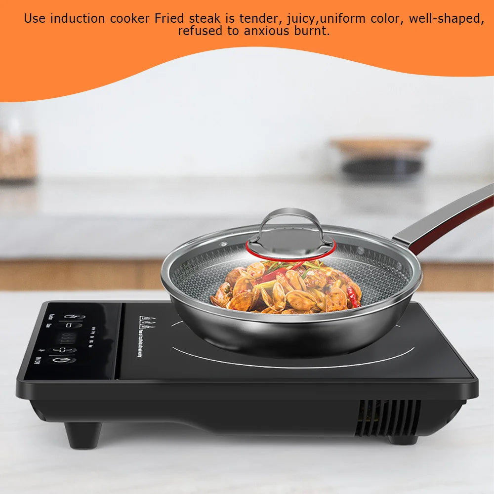 2200W Electric Induction portable Induction Cooktop English Keypad Panel With 5 preset programs with adjustable power settin