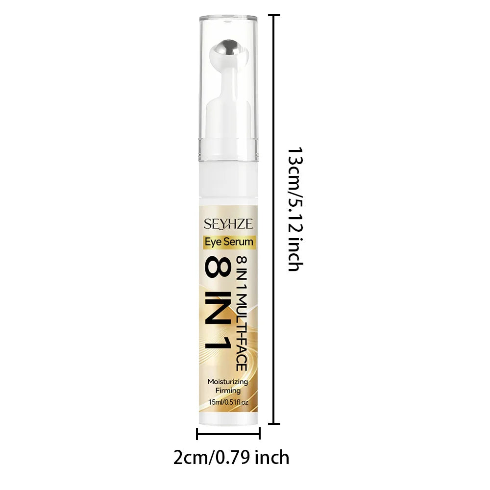 SEYHZE Day Night Eye Essence Tightens Under-Eye Area with Collagen Niacinamide Caffeine & Phytic Acid for Dryness Dark Circles &