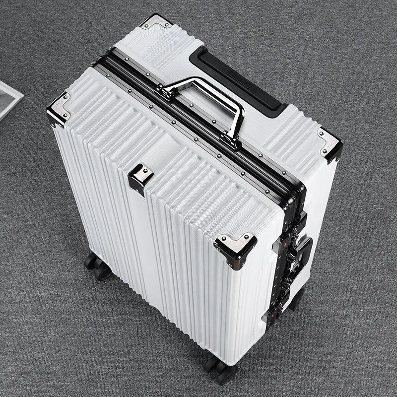 Suitcase Aluminum Frame New Luggage Men and Women Password trolley case Student Removable Wheel 20/28 inch Travel Suitcases