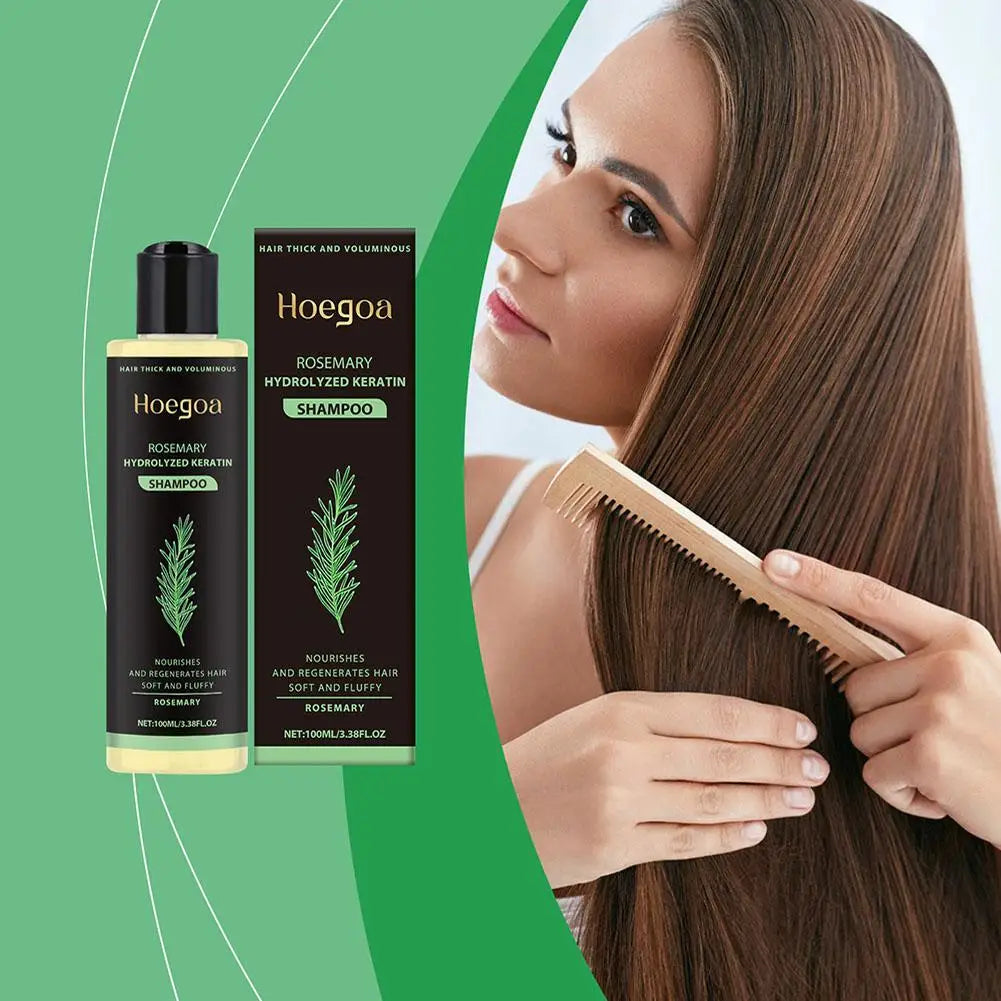 Rosemary Shampoo Hydrolyzed Keratin Hair Growth Shampoo For Women And Men Natural Thickening & Strengthening Shampoo