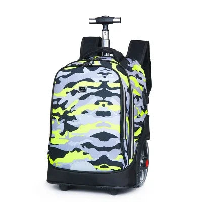Trolley backpacks bags for teenagers School Wheeled backpack for girls USB Charging Port backpack On wheels luggage Rolling Bags