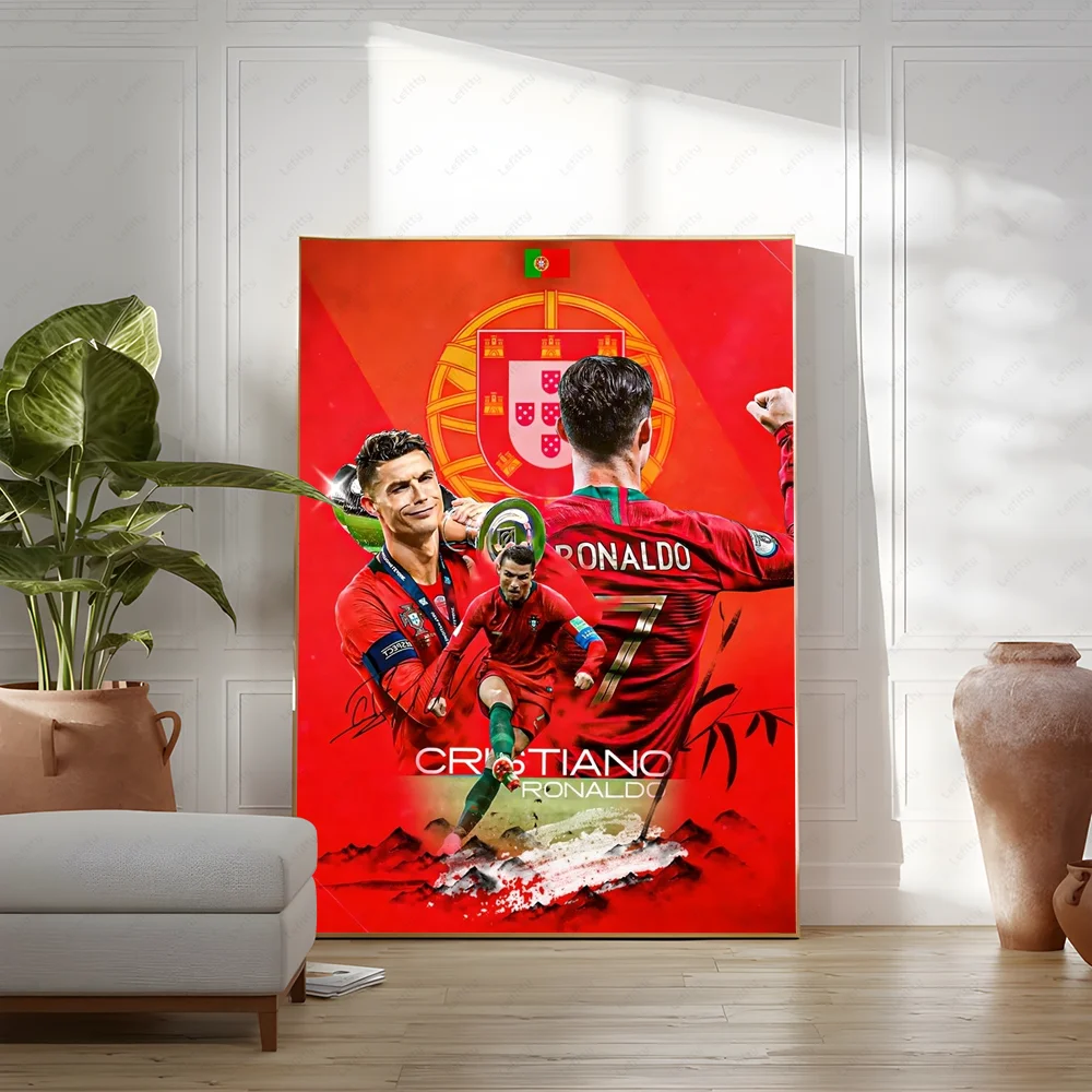 C-Cristiano R-Ronaldo CR7 Classic Vintage Poster Wall Art Painting Study Nordic Home Decor