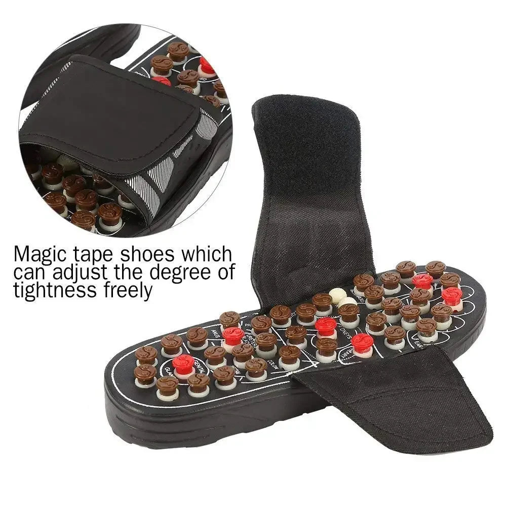 Foot Massage Slippers Silicone Sole Activation With Elastic Rubber Bumps Summer Sandals Suitable For Office Or Home Use
