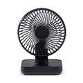 Oscillating Desk Fan with 4000mAh Battery Rechargeable Multidirectional for Home Office Library Travel Camping Outdoor