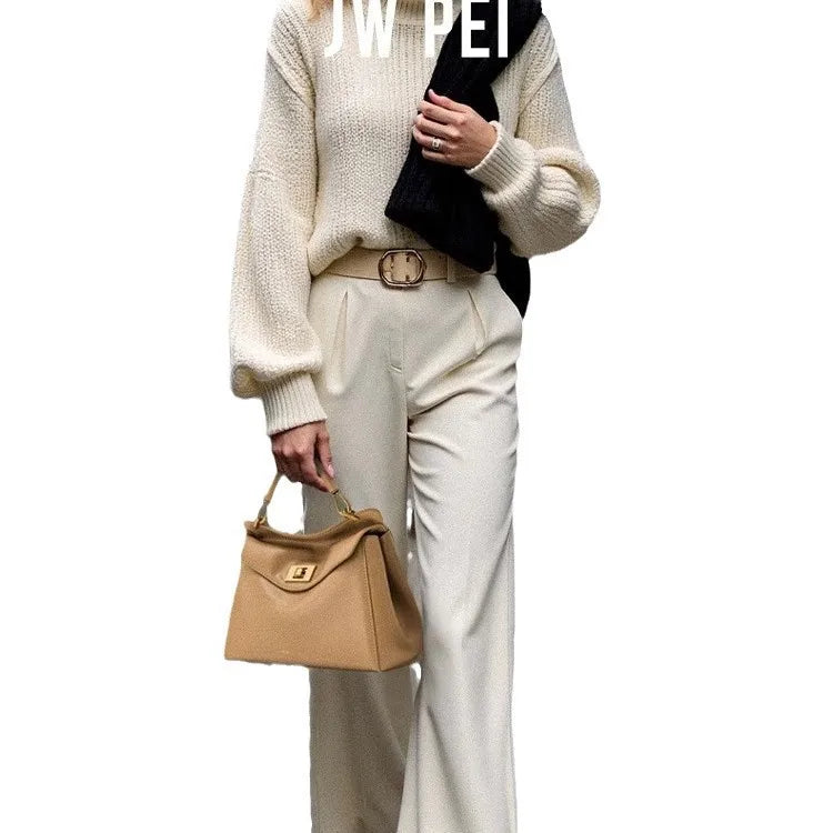 JW PEI Pillow Bag, Lock Bag, Shoulder Bag, Crossbody Bag, Affordable Luxury, Fashionable, Commuter Style