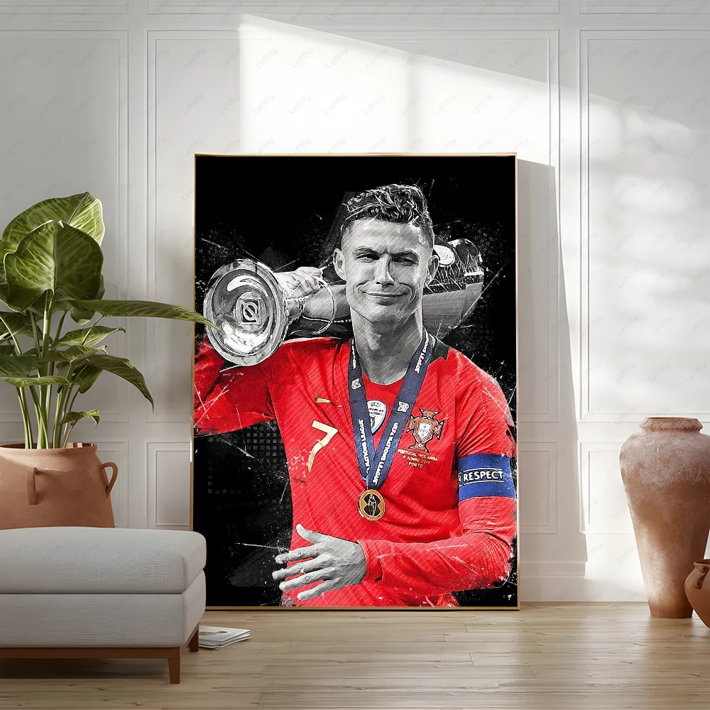 C-Cristiano R-Ronaldo CR7 Classic Vintage Poster Wall Art Painting Study Nordic Home Decor