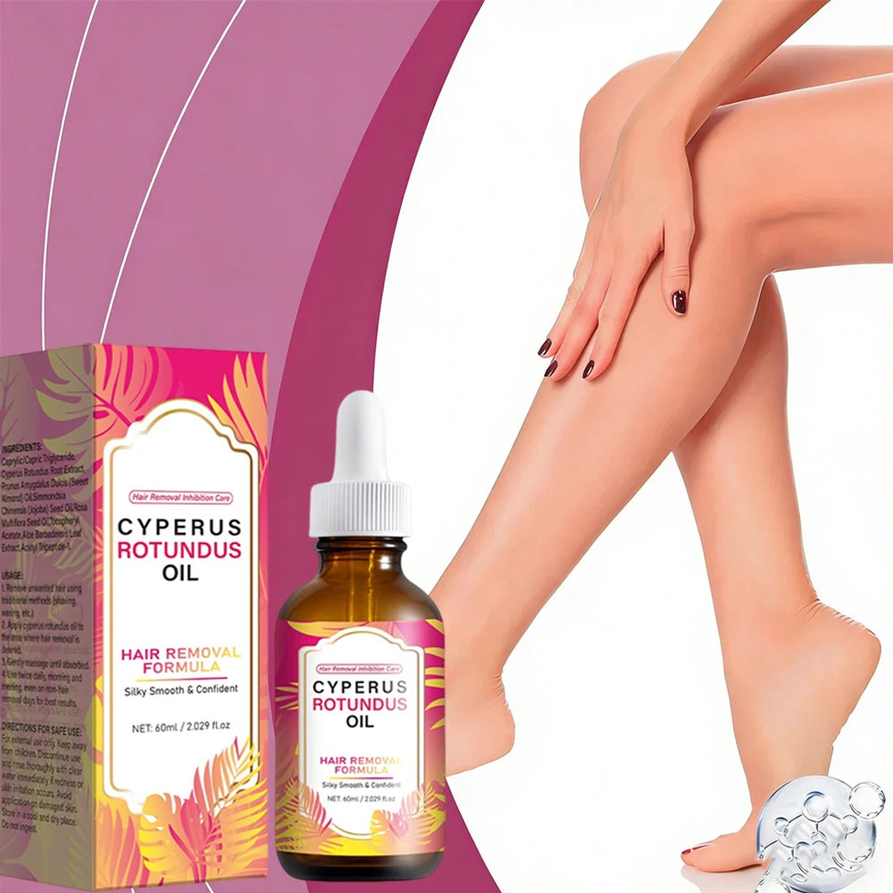 Cyperus Rotundus Oil For Hair Removal Soft Smooth Skin Care Deep Hydration Anti Hair Growth Inhibition After Shave Oil,60ml