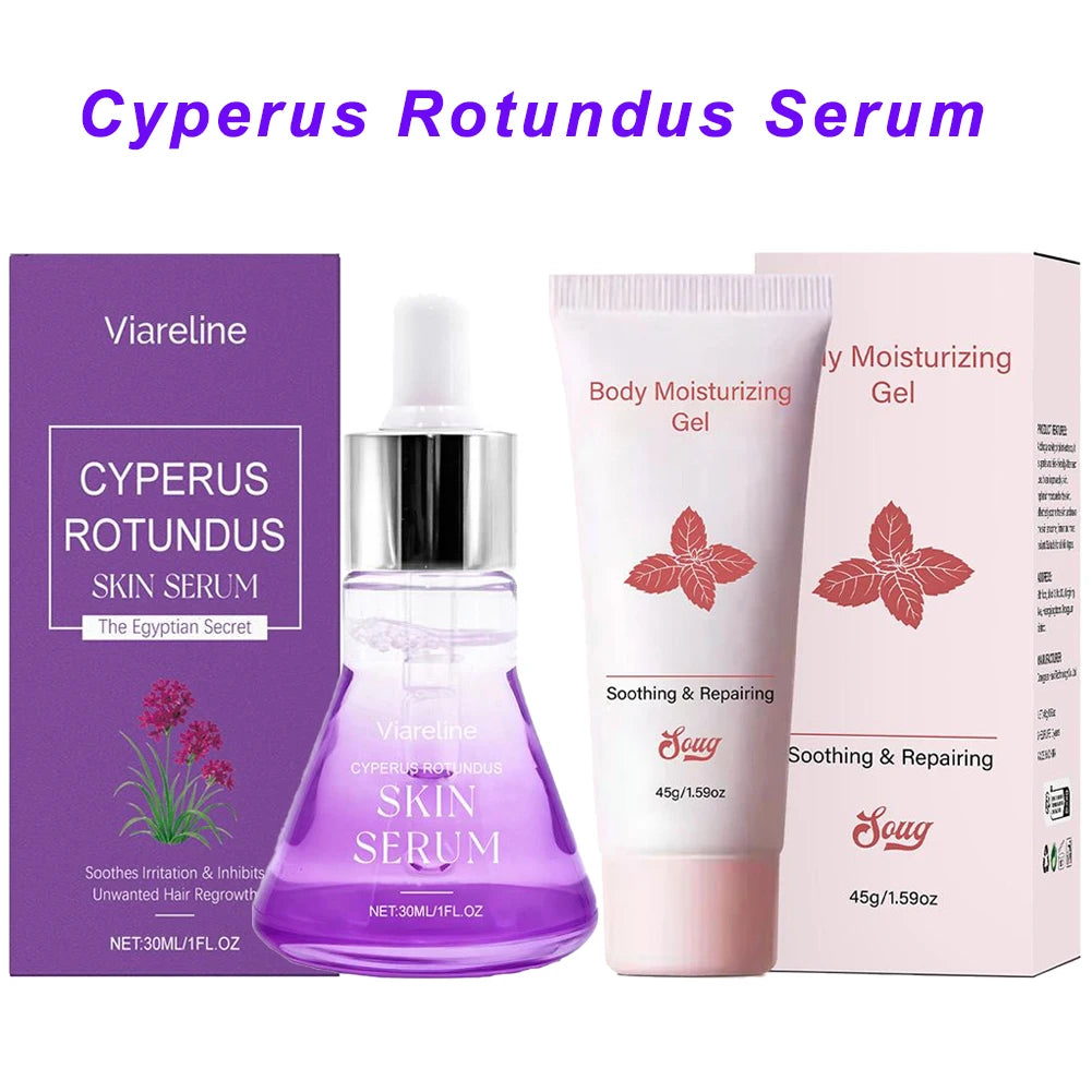 Cyperus Rotundus Skin Serum Hair Growth Inhibitor Natural Soothing Moisturizing Shrinking Pores Body Hair Removal Essence Liquid
