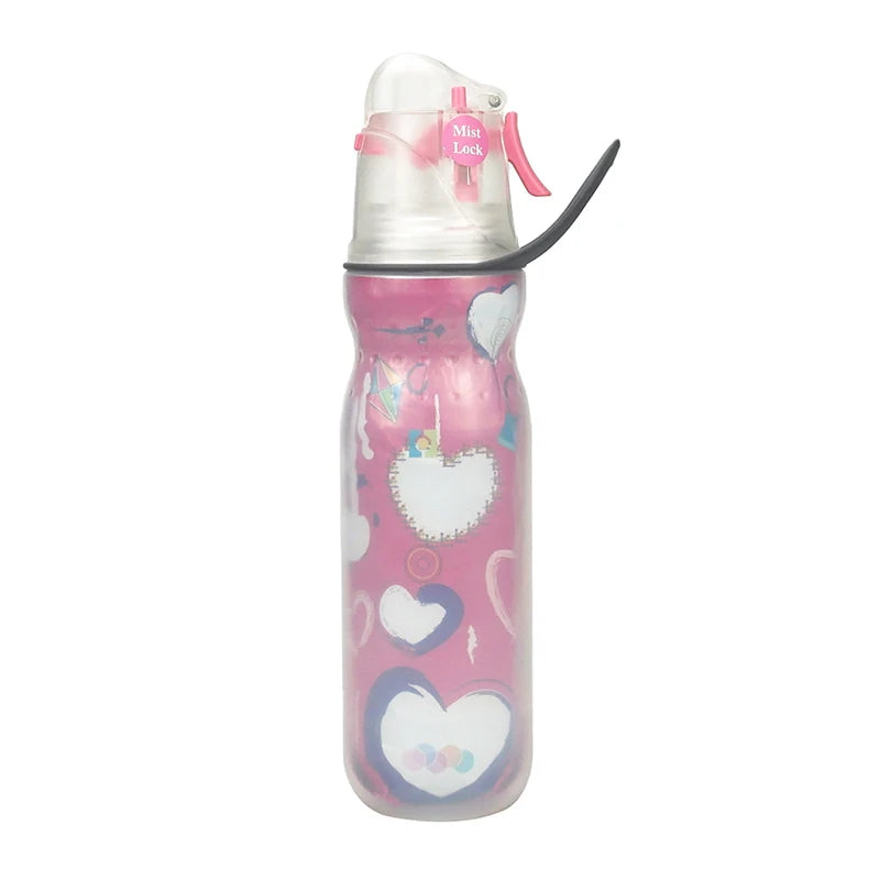 Cold Insulation Water Bottle, Bpa-free Sport Water Bottle, Great For Travel Outdoor Hiking, 16oz/20oz, Spray Cooling Cup Gifts