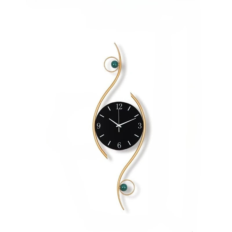 Bedroom Classic Wall Clock Office Chic Black Electronic Gold Wall Clock Modern Art Reloj Cocina Pared Home Decorating Items