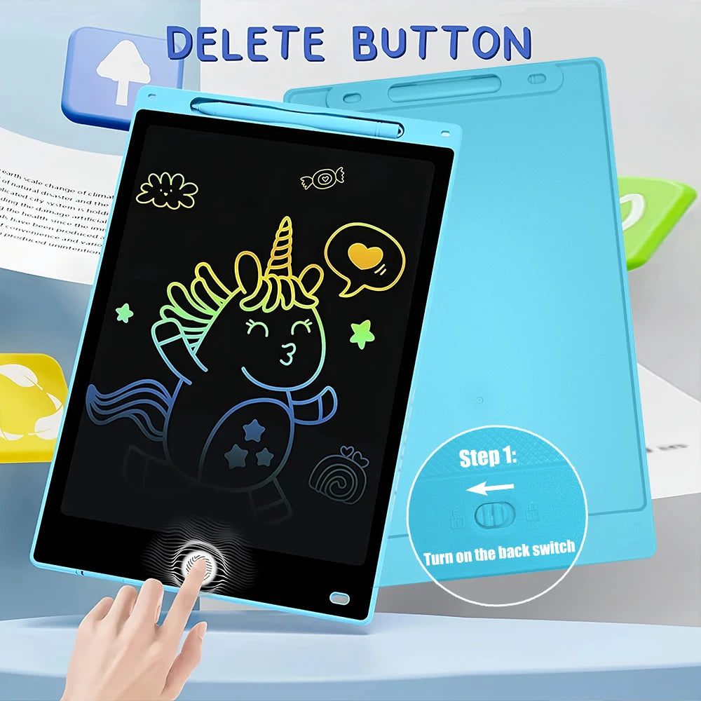2 pieces 10 Inch LCD Drawing tablet Writing Board Kids Doodle Painting Handwriting Pads Toys for 3 4 5 6 7 8 Years Girls Boys