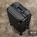New Fashion rolling luggage aluminum frame USB charging trolley suitcase 20/24/26/28 inch students password travel luggage
