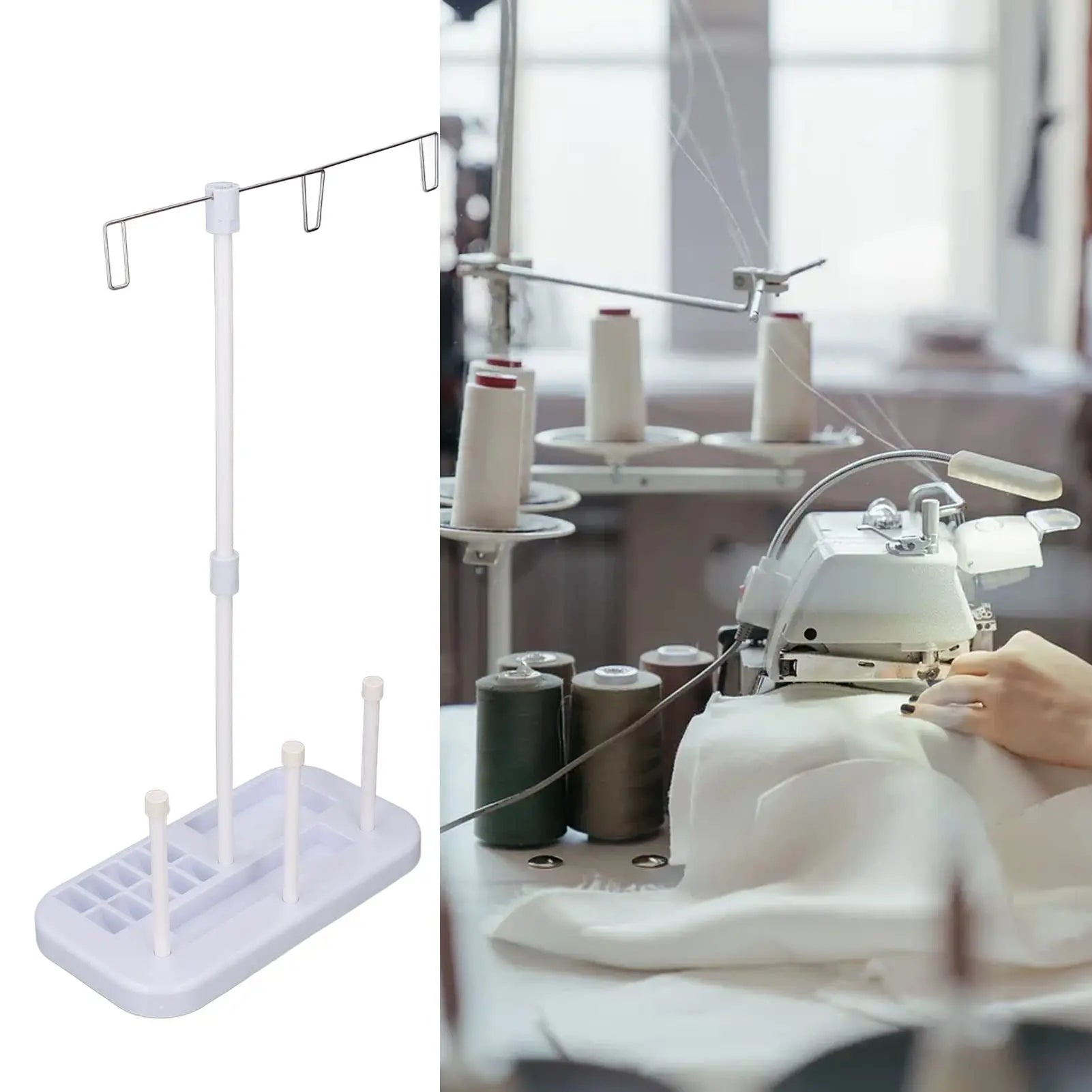 3 Spool Thread Holder Stand Light Weight Embroidery Machine Wire Rack For Domestic Sewing And Embroidery Machine Accessories