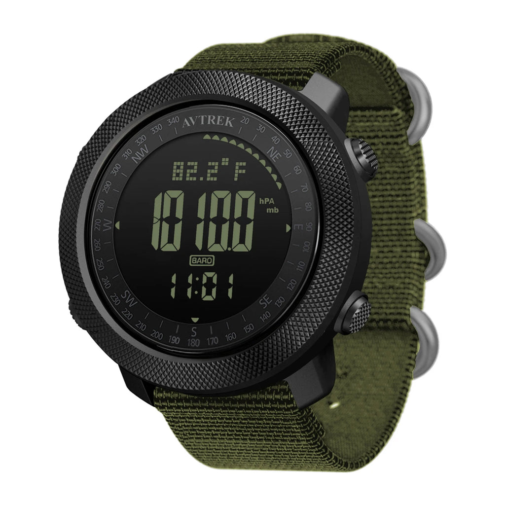 Avtrek Sport Digital Watch Military Army Watches Men's Outdoor Hiking Compass Waterproof Altimeter Barometer Tourist Wrist Watch