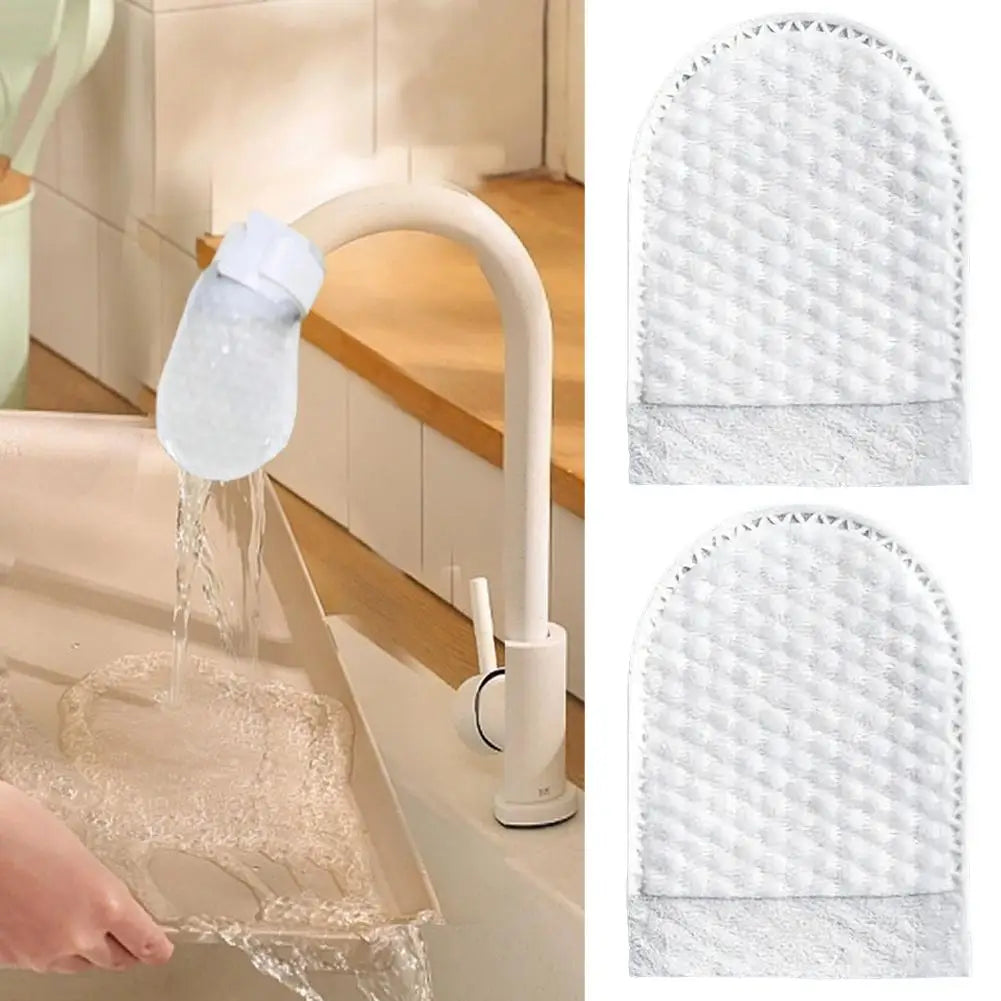 50/100Pcs Faucet Filter Cotton Bags Anti-splash Removes Sand Filters With T-strap For Tap Water Rust Removal