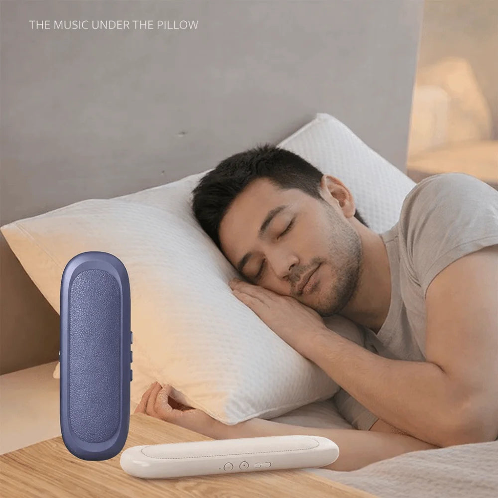 Bluetooth 5.4 Under Pillow Speaker Stereo Sound Noise Reduction Bone Conduction Speaker Timed Shutdow Deep Bass Music Player