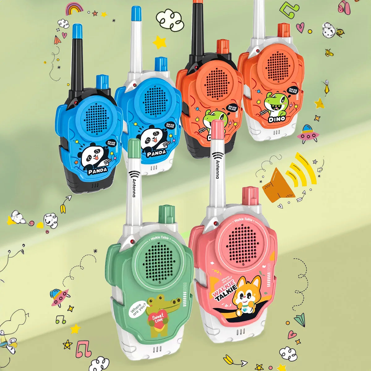 2pcs Kid-Friendly Walkie Talkie Two-Way Radios for Clear Communication - Essential for Camping & Hiking Adventures For Boys Girl
