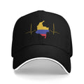 Summer Casual Baseball Cap Colombia Flag Fingerprint Outdoor Sport Trucker Hat For Unisex-Teens Hot Sale  Fashion Baseball Caps