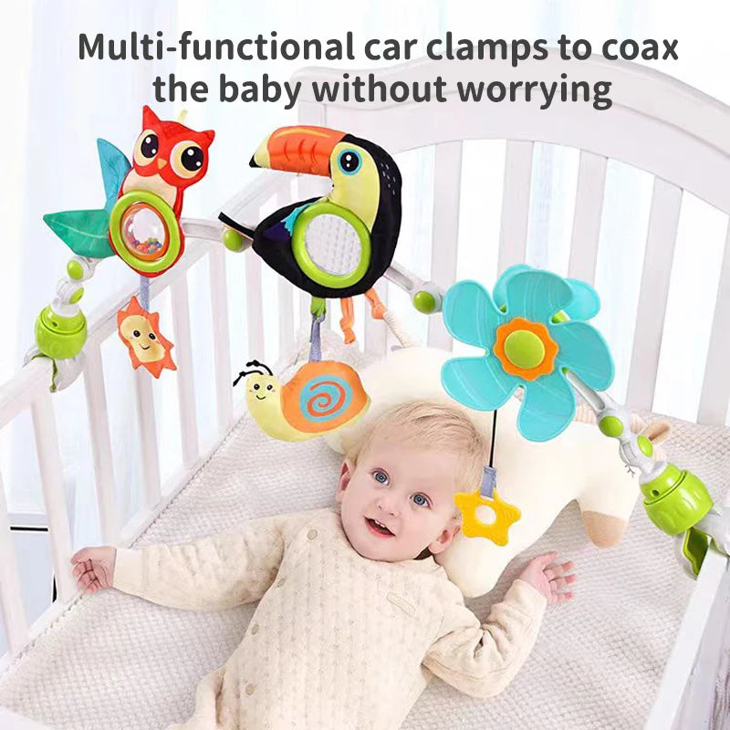 Children Activity Arch Toys Sensory Development Fine Motor Skills Toys Collapsible Hanging Mobile Toys Baby Car Seat Toys Gift