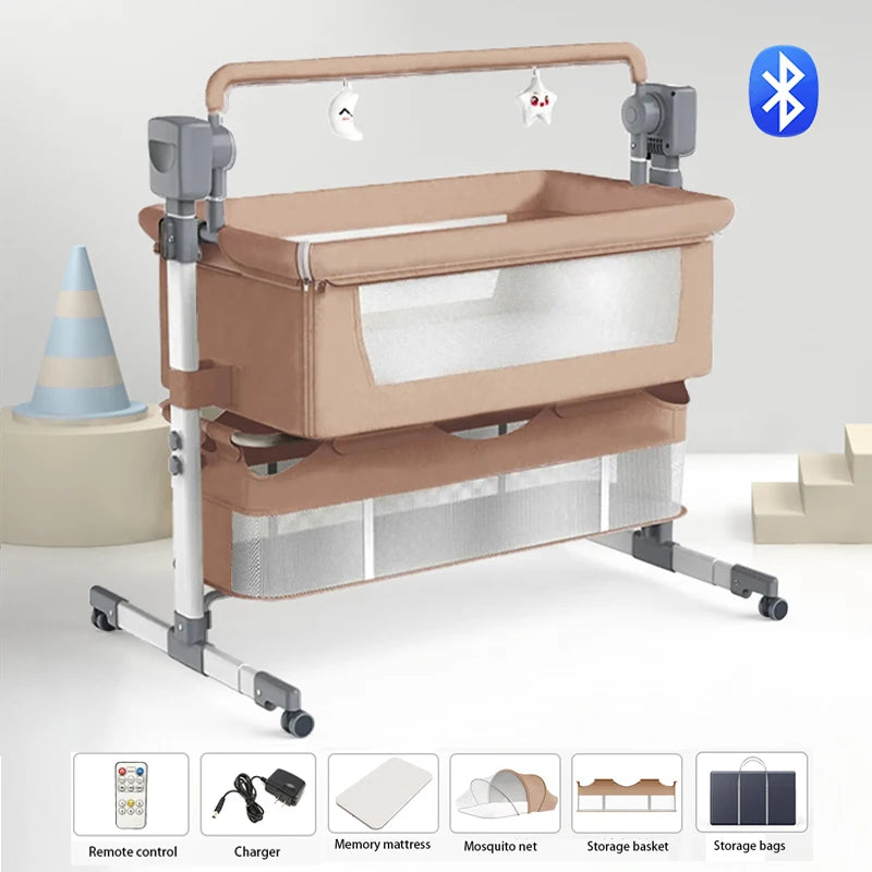 Baby Bed for Newborn Baby Crib Cradles Baby Nest Rocking Bed  Portable Crib with Mosquito Net Baby Cot sleeping bed for babies