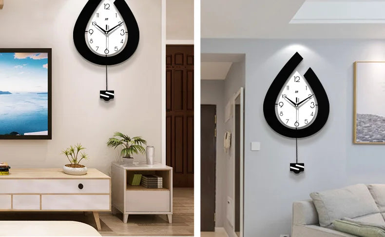 Wall Clock for Living Room, Creative Fashion, Modern Simple Home Swing Clock