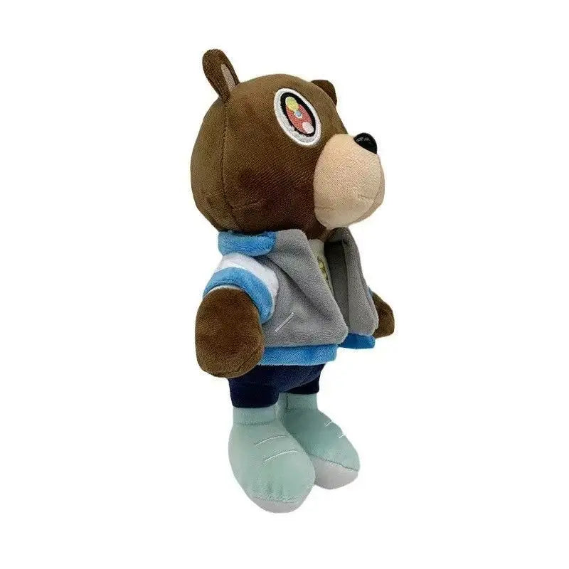 26cm Kawaii Kanye Teddy Bear Plush Toy Kanye West Graduation Soft Fill Home Room Decoration Birthday Gift Commemorative Gift
