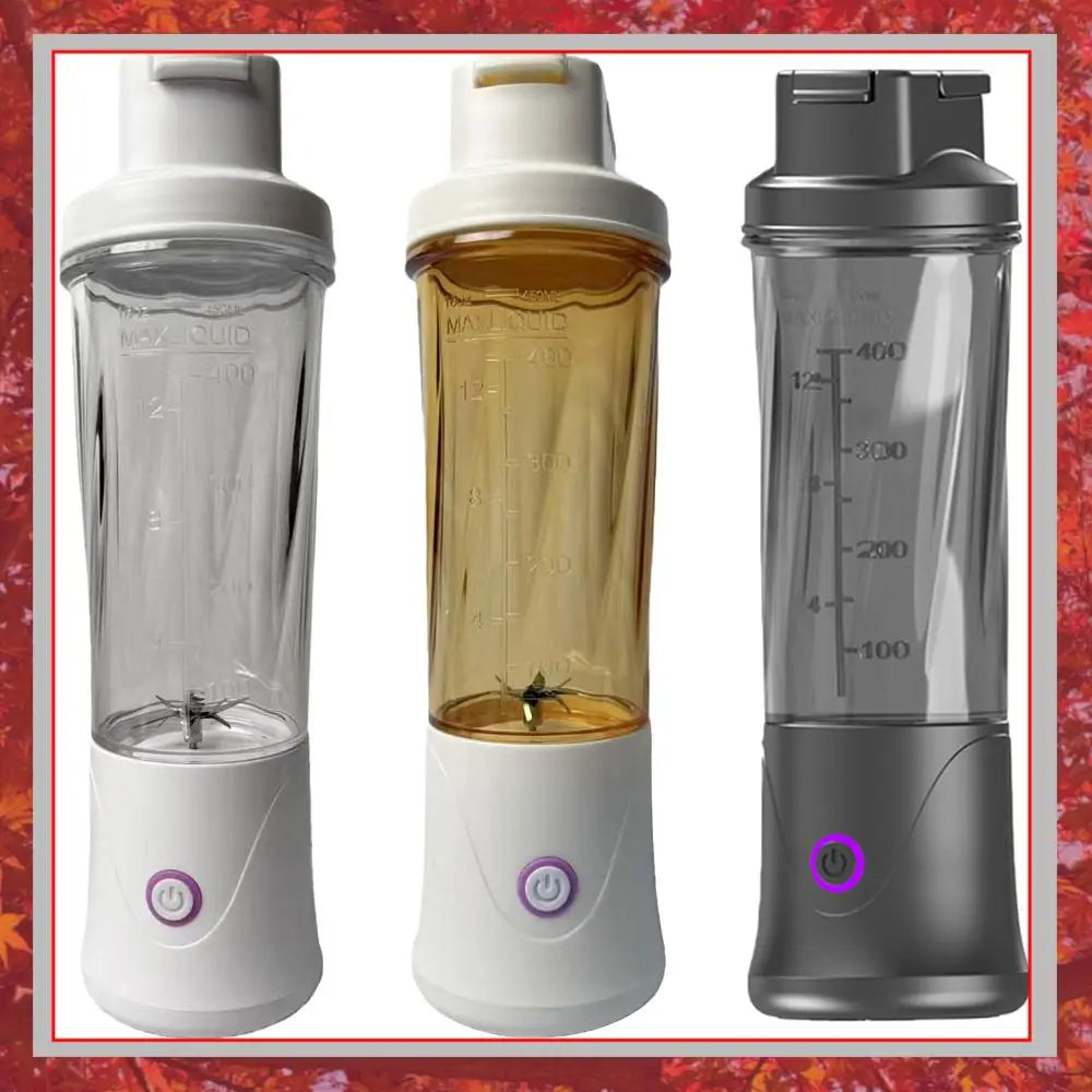 Mini Small Blender Cup for Shakes and Smoothies 450ML Cordless Portable Juicer USB-C Rechargeable for Kitchen Office Gym