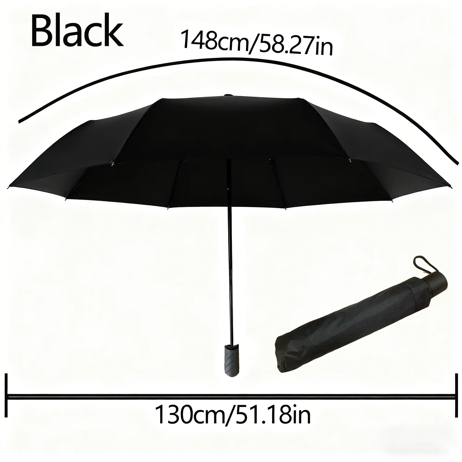 Umbrella Folding Umbrella, Travel Umbrellas for Rain, Waterproof UV Protection Portable Compact Umbrella for Outdoor & Travel