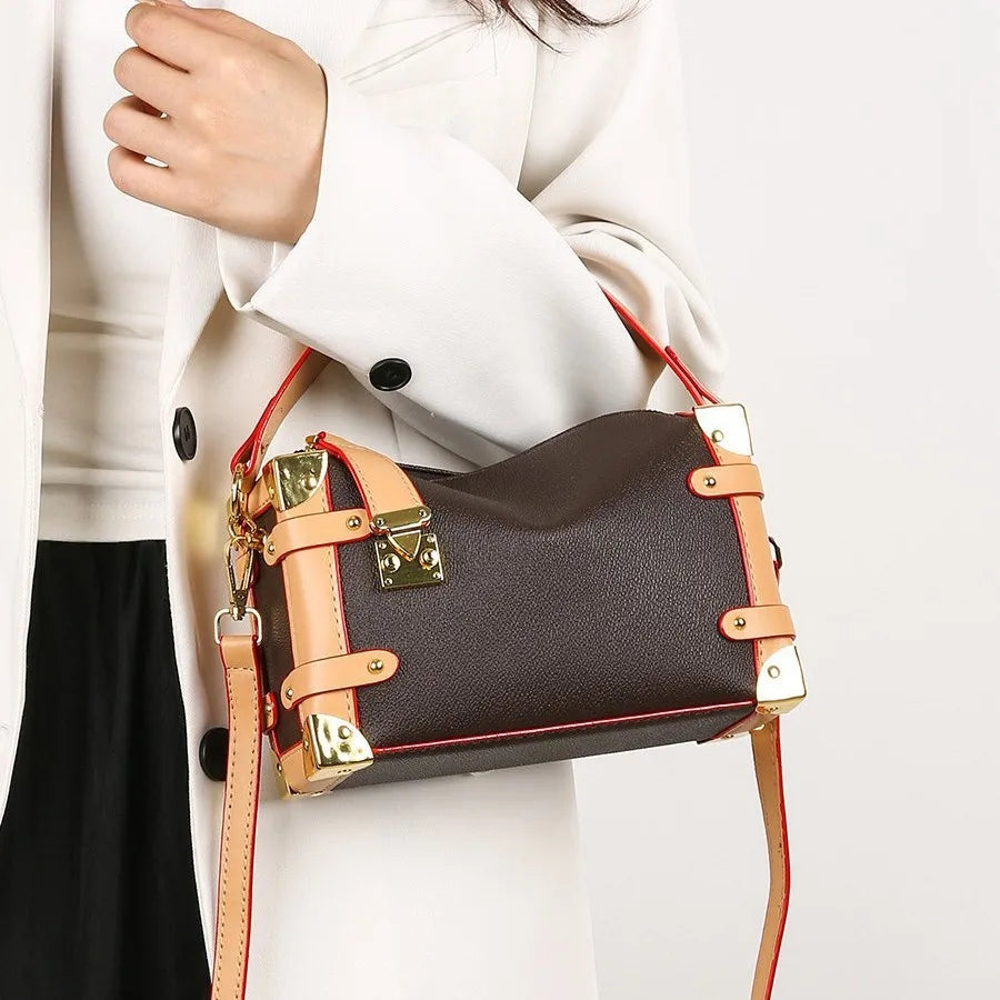 Women Luxury Leather Handbag 2026Designer High Quality Tote Bag Fashion Shoulder Bag Crossbody Purse Top Handle Ladies Bag