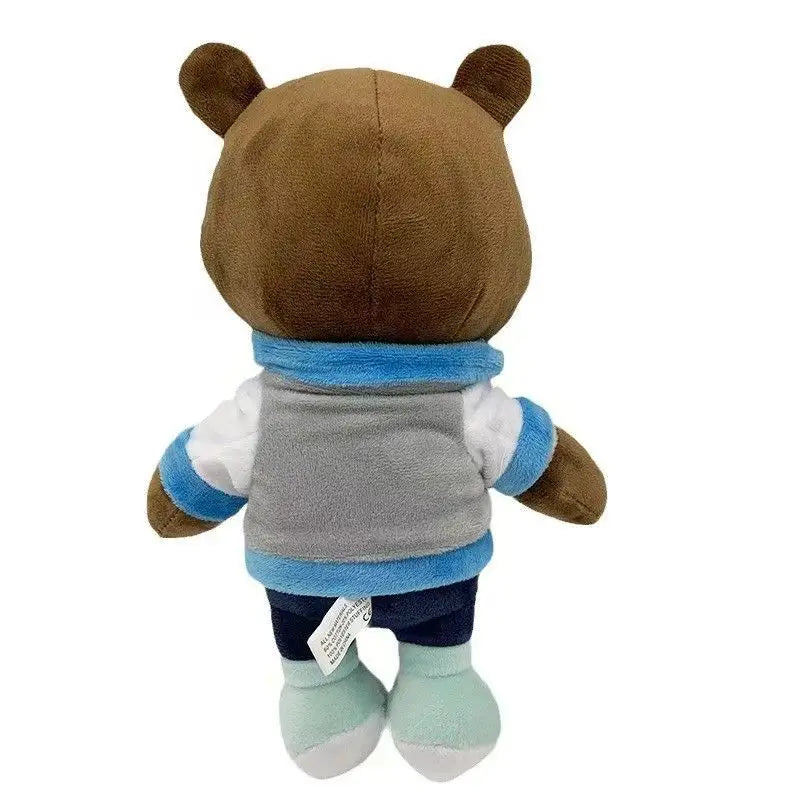 26cm Kawaii Kanye Teddy Bear Plush Toy Kanye West Graduation Soft Fill Home Room Decoration Birthday Gift Commemorative Gift