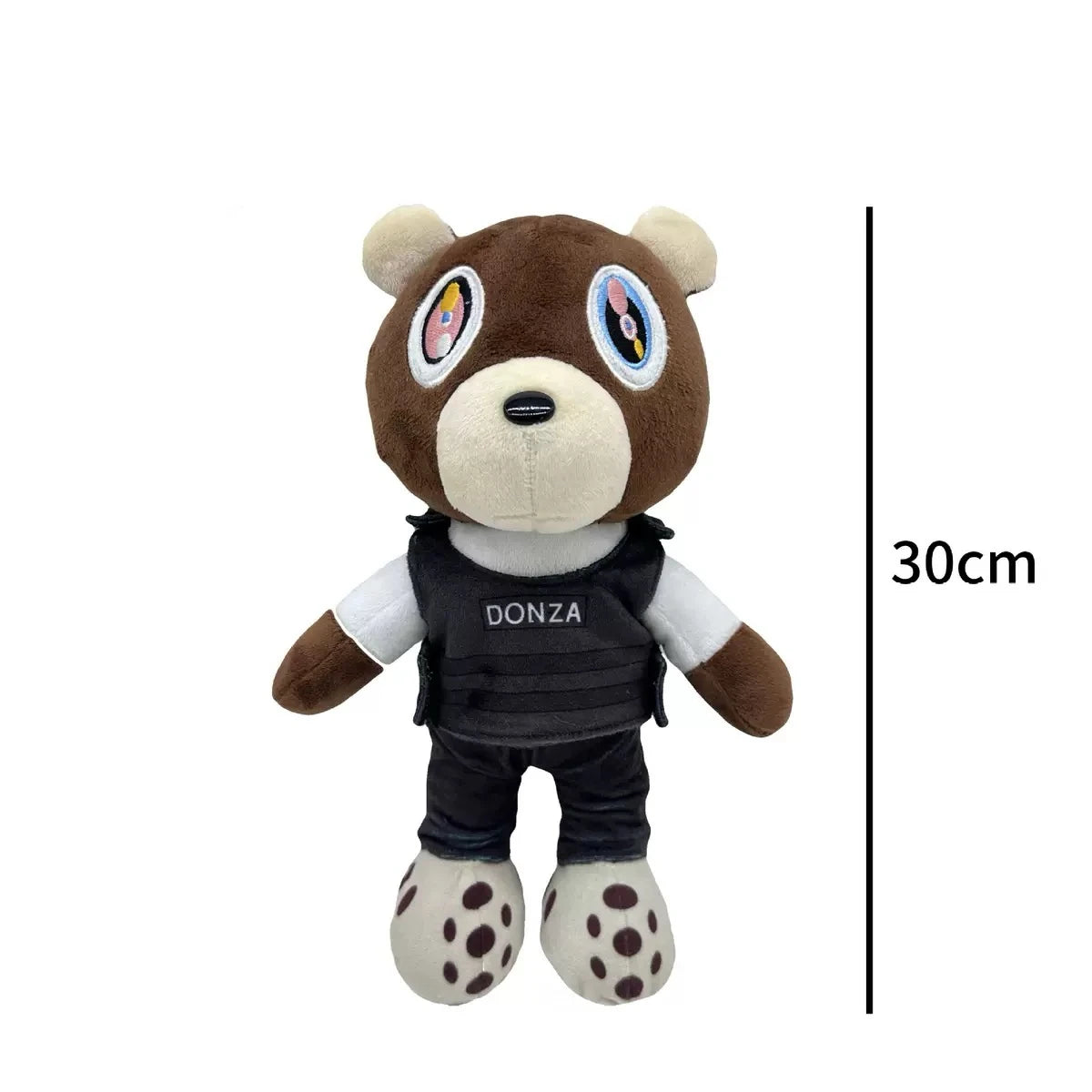 26cm Kawaii Kanye Teddy Bear Plush Toy Kanye West Graduation Soft Fill Home Room Decoration Birthday Gift Commemorative Gift