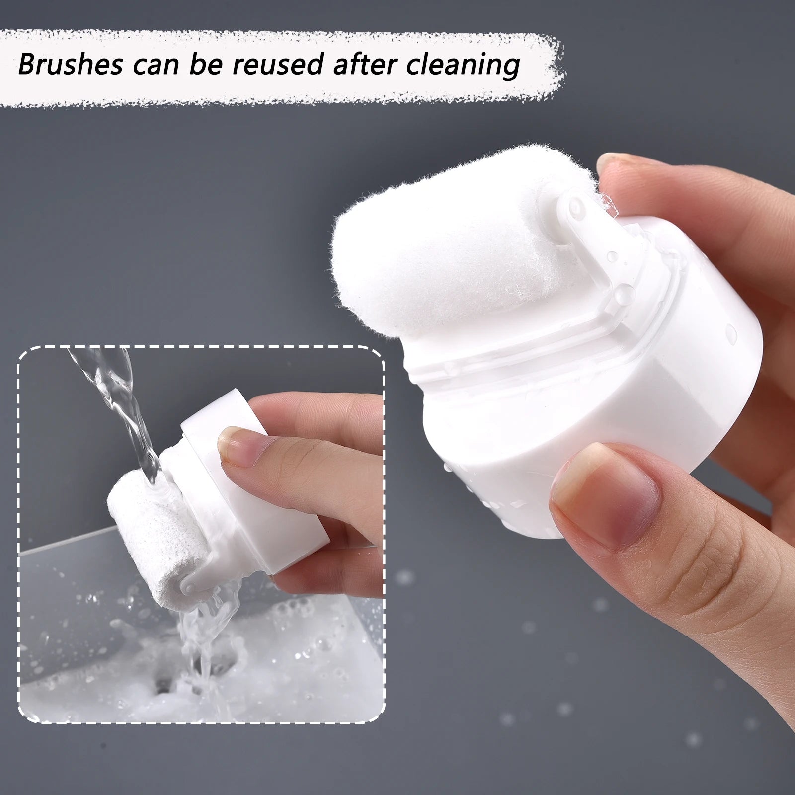 100g Wall Paint Roller Brush Painting White Pink Gray Interior Wall Repair Household Wall Graffiti Repair Paint