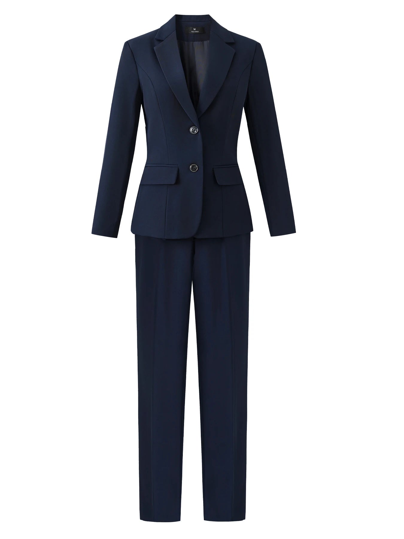 Single-Breasted Notch Lapel Suit Set: Slim-Fit Blazer & Formal Trousers, Minimalist Commuter Style with Elegant Sophistication
