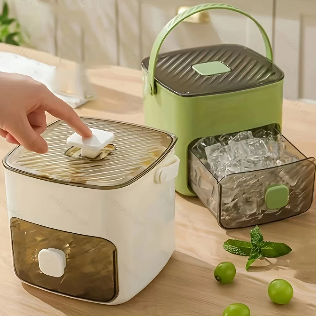 48 Rows Ice Maker With A Simple Press On Lid Double Layer Design Essential For Making Homemade Ice For Desserts And Beverages