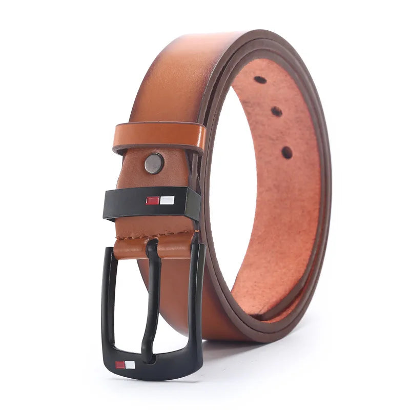 120cm High Quality Men Belt Alloy Square Male PU Leather Belt Men Male Strap Pin Buckle Fancy Vintage Jeans Waistband Strap